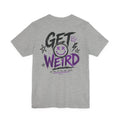 'GET WEIRD' Back Print Smiley tee