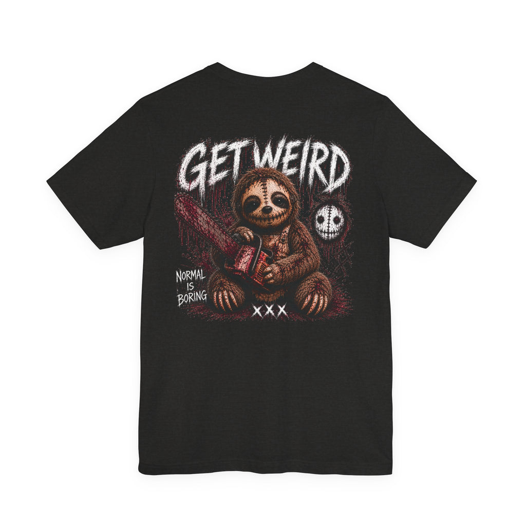 Get Weird Leather Face Sloth Limited Edition Tee