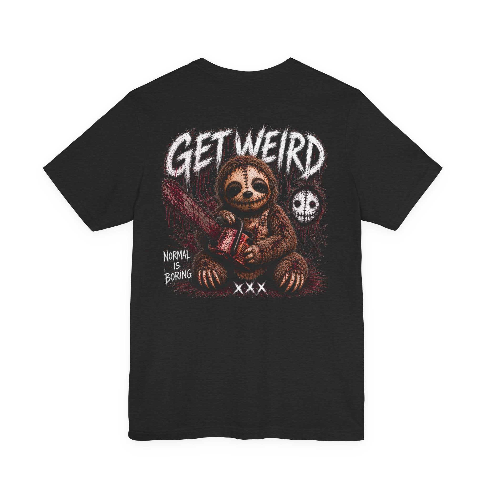 Get Weird Leather Face Sloth Limited Edition Tee