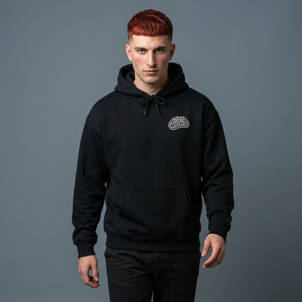 Hoodie — 'I Get Weird' Colorful Graphic Hoodie