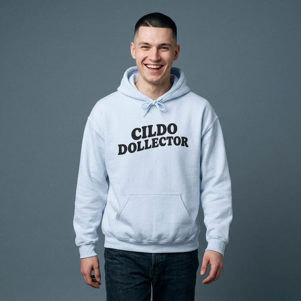 Cildo Dollector Hoodie – Minimal Black Text Pullover