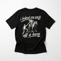 "I Helped My Uncle Off a Horse" Vintage Western T‑Shirt