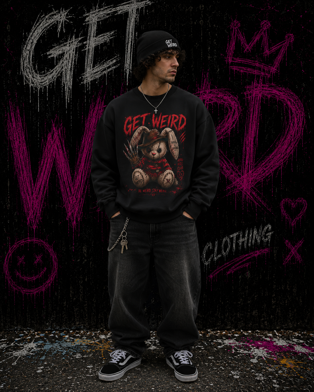 Get Weird Bunny Krueger Limited Edition Sweatshirt