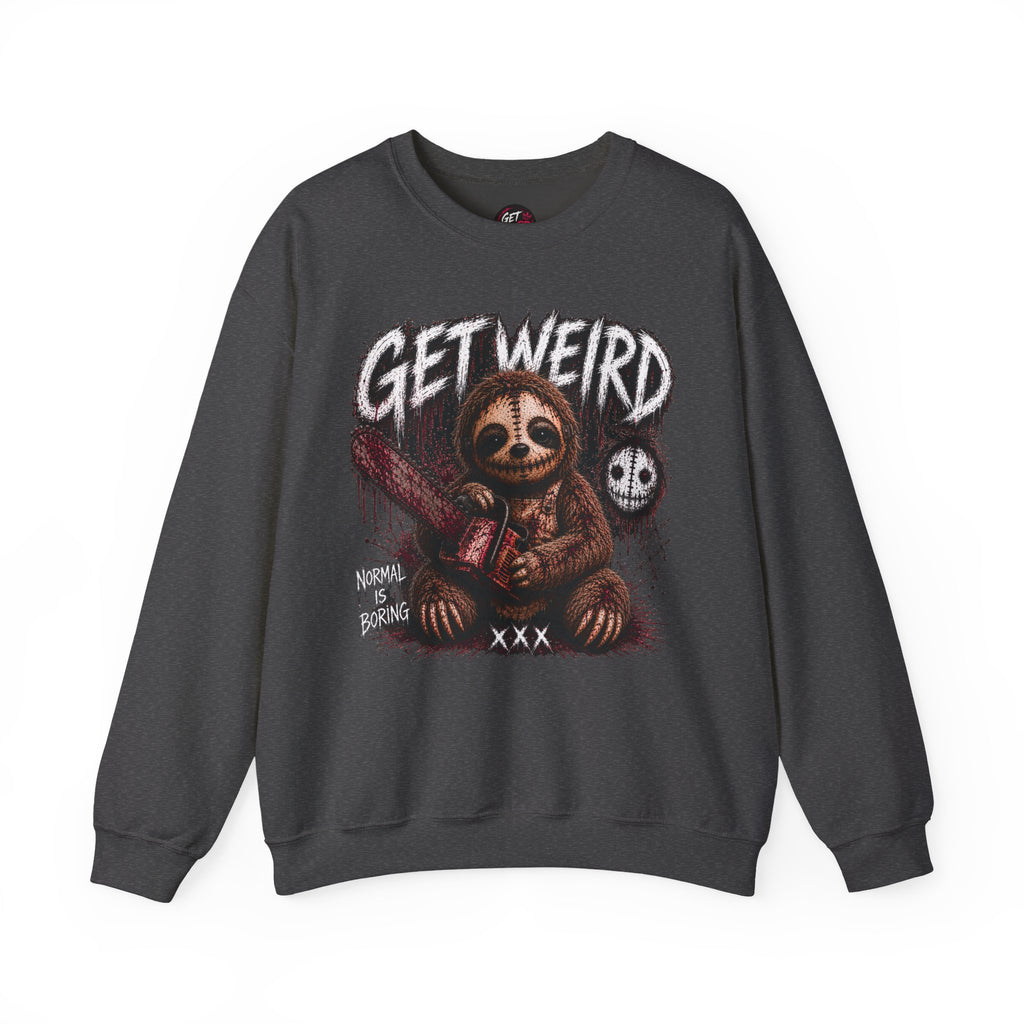 Get Weird Leather Face Sloth Limited Edition Sweatshirt