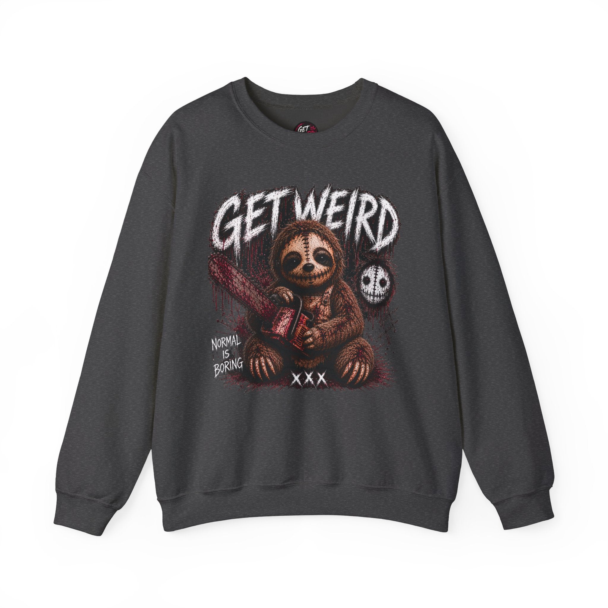 Get Weird Leather Face Sloth Limited Edition Sweatshirt