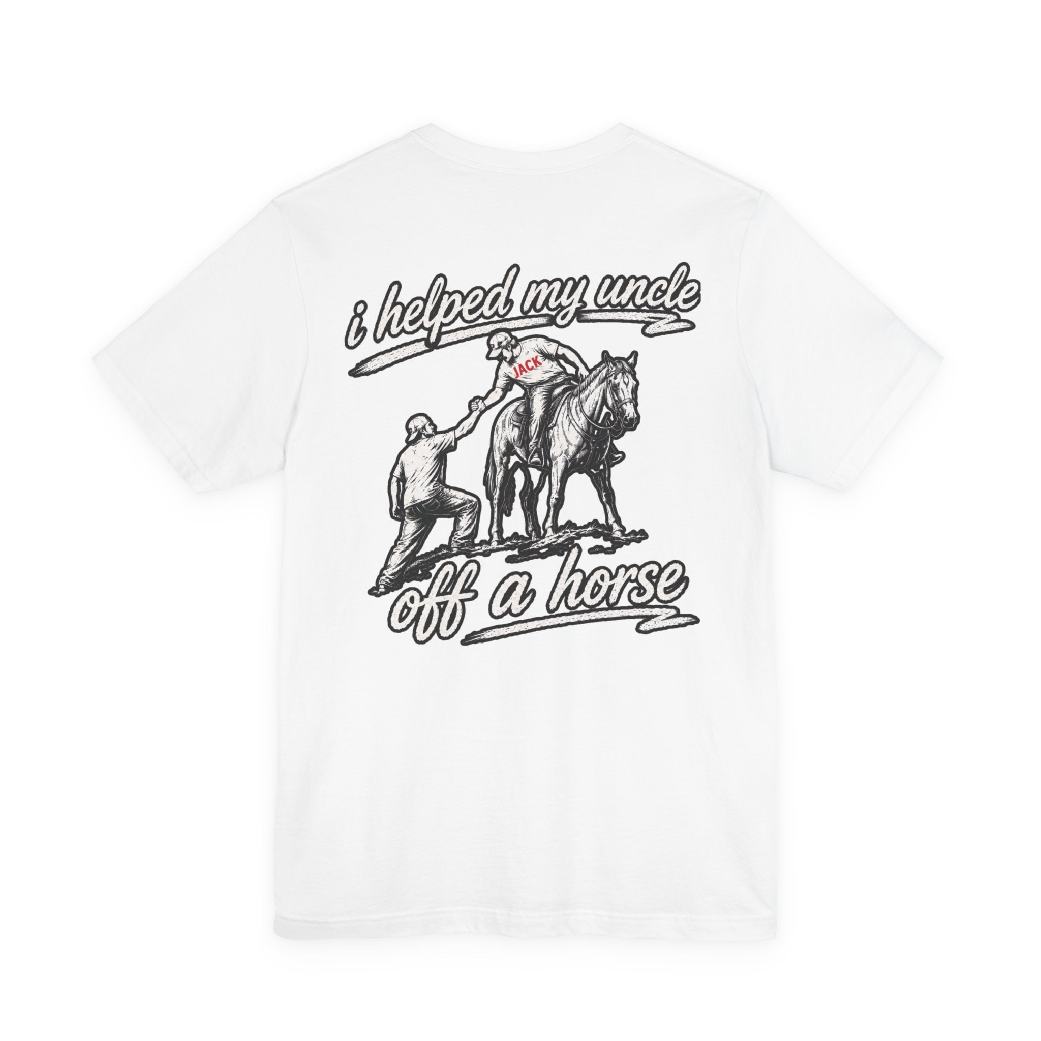 "I Helped My Uncle Off a Horse" Vintage Western T‑Shirt