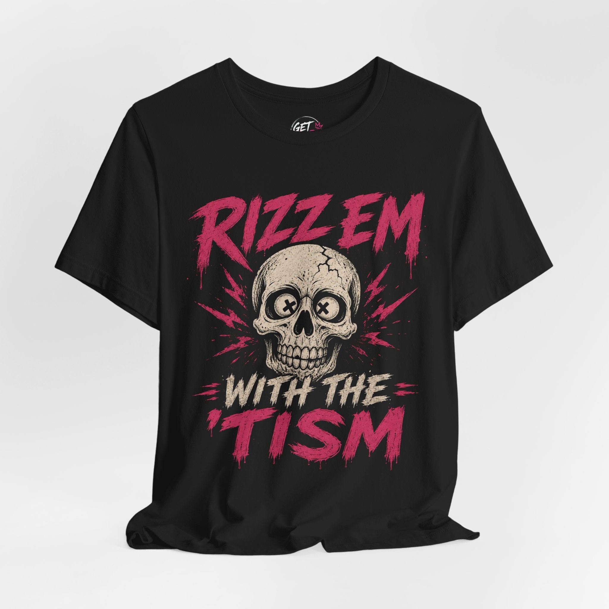 Rizz Em With The Tism Skull T‑Shirt